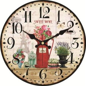 horloge murale jardin déco