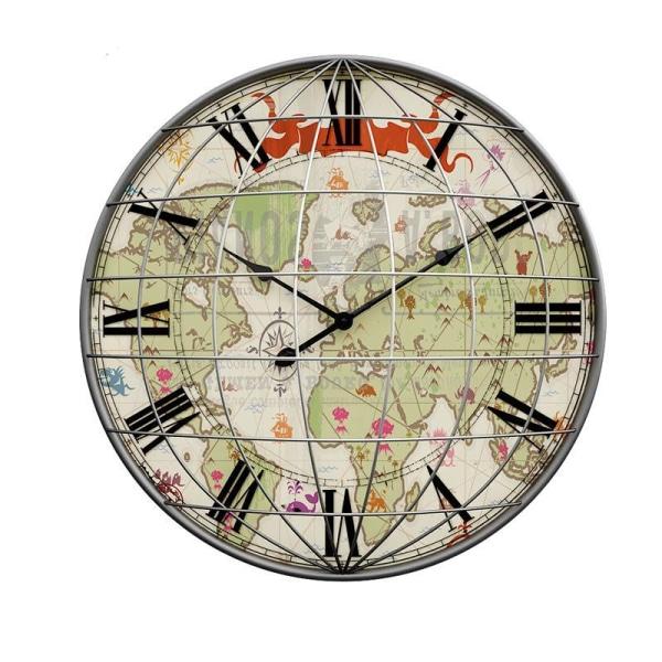 horloge-murale-mappemonde-1 horloge murale mappemonde