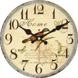 horloge murale oiseau