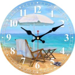 horloge murale plage
