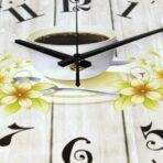 horloge murale tasse café