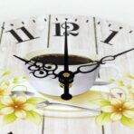 horloge murale tasse café
