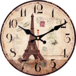 horloge murale tour eiffel