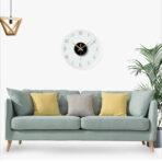 horloge murale verre design