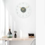horloge murale verre design
