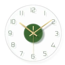 horloge murale verre design