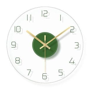 horloge murale verre design