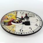 horloge murale vin