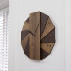 horloge murale vintage bois