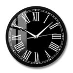 horloge murale vintage noire