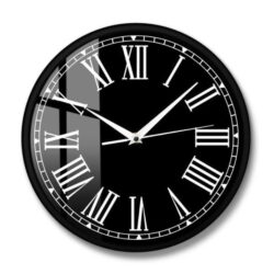 horloge murale vintage noire