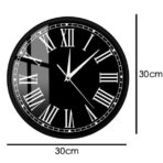 horloge murale vintage noire