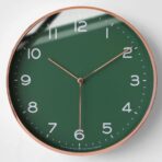 horloge murale vintage verte