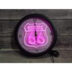 horloge neon route 66