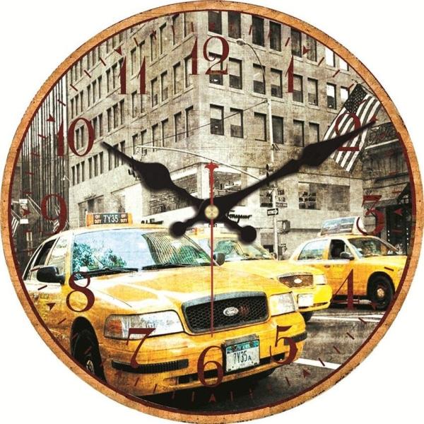 horloge-taxi-jaune horloge taxi jaune