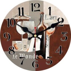 horloge thème vin