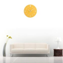 horloge vintage jaune