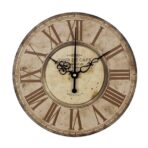 horloge vintage marron