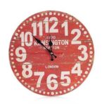 horloge vintage rouge