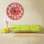 horloge vintage rouge