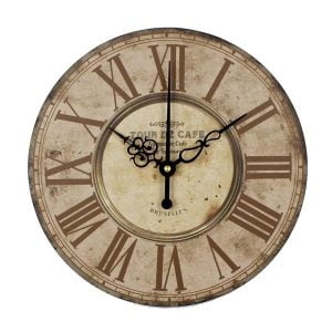 horloge vintage silencieuse