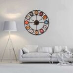 horloge murale metal 60 cm