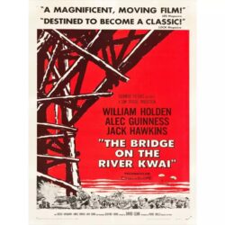 le pont de la rivière khaï affiche