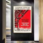 le pont de la rivière khaï affiche