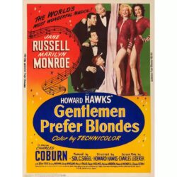 les hommes préfèrent les blondes affiche