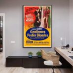 les hommes préfèrent les blondes affiche