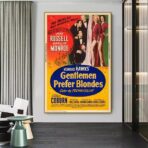 les hommes préfèrent les blondes affiche