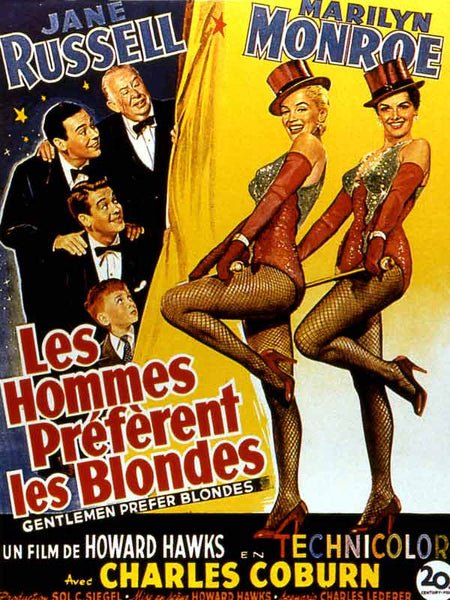 les hommes préfèrent les blondes affiche