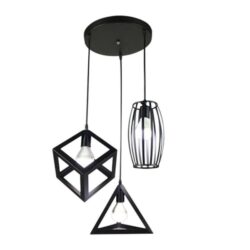 luminaire géométrique noir