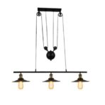 lustre 3 lampes industriel