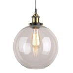 lustre boule verre vintage