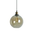 lustre boule verre vintage