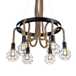 Lustre Industriel Corde