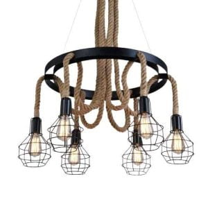 Lustre Industriel Corde