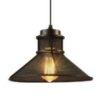 lustre industriel noir