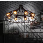 lustre salon industriel