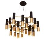 lustre tube noir
