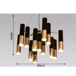 lustre tube noir
