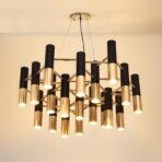 lustre tube noir