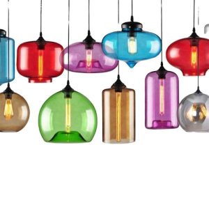 lustre verre coloré