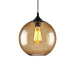 lustre verre ambre