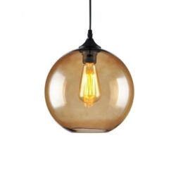lustre verre ambre