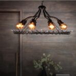 lustre vintage industriel