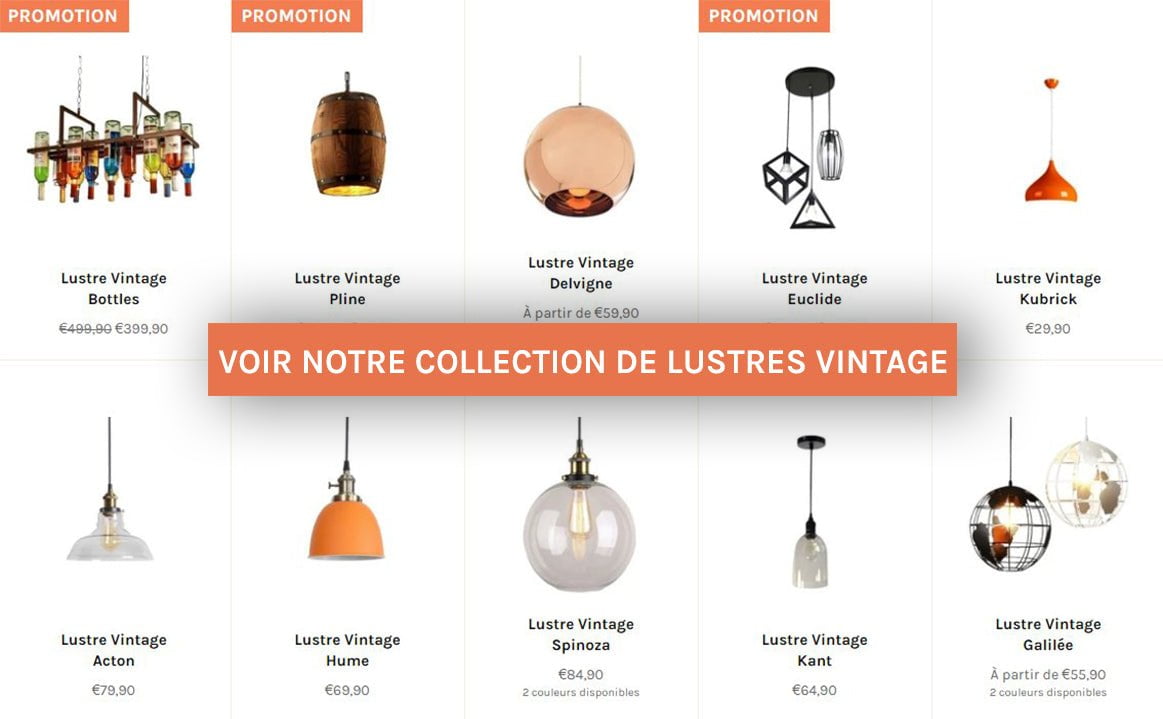 idee cadeau deco vintage lustre vintage
