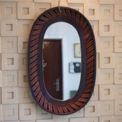 miroir bois bambou