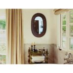 miroir contour bambou